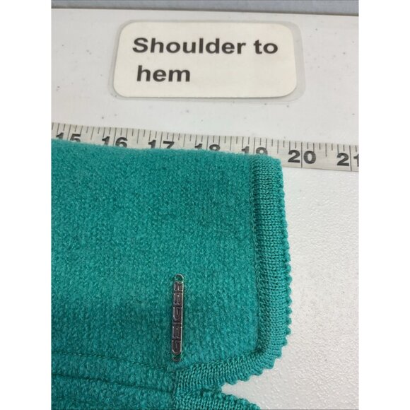 Geiger Sweater‎ Womens 42 Green Boiled Wool Jacket Austria Cardigan Cottage Vtg - Picture 7 of 9